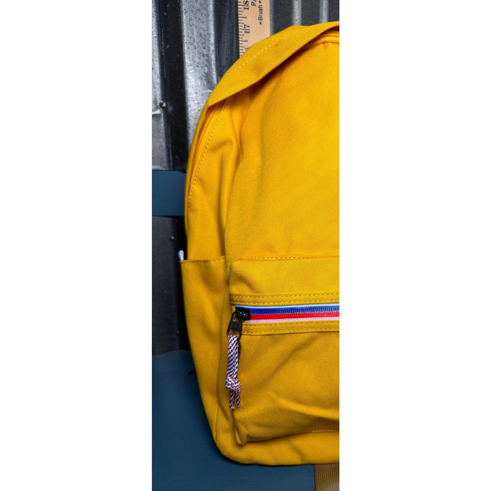 American Tourister UpBeat Backpack Yellow Canvas School Commute Bag Retro Travel - Picture 9 of 11